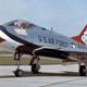 An F-100D Super Sabre of the US Air Force Thunderbirds flight demonstration team (US Air Force)
